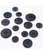 Lihtne nööp / erinevad mõõdud / Must