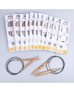 KnitPro puidust ringvardad Basix Beech 100 cm / Erinevad suurused
