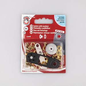 Öösid "LORD" 4/8mm 20kompl/pk / kuld