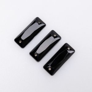 Liimitavad tahutud kivikesed 7x18 mm / Must