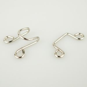 Haak 22x28 mm / nikkel