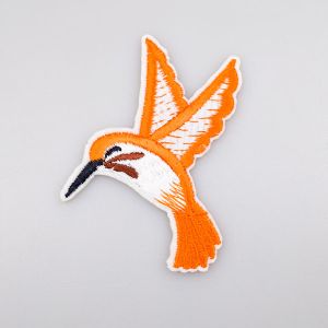 Triigitav motiiv 70 x 70 mm / KOOLIBRI / Oranž 158