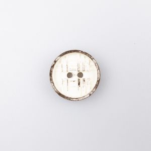 Nööp Embossed Vintage / 20 mm / Kreem