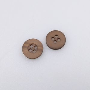 Lihtne nööp 11 mm / Pruun