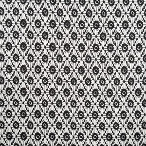 Kirju puuvillane Floral / Must