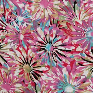 Puuvillane kangas Flower Burst / Sinine