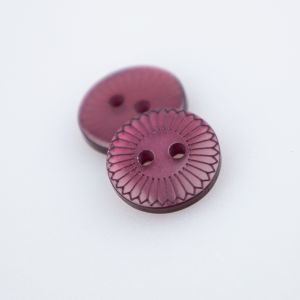Plastikust nööp 13 mm / Lillakaspunane