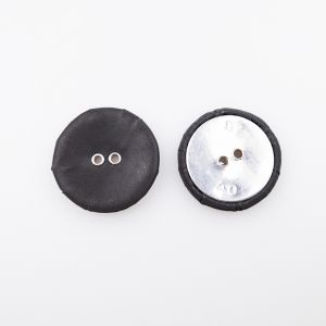 Läbiõmmeldav helkurnööp 25 mm / Must