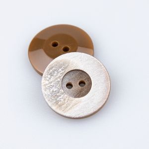 Nööp 2 auguga 23 mm / Pruun