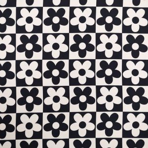 Krepine kunstsiid Retro Daisy