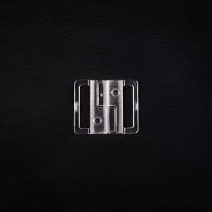 Plastikust bikiini rinnahoidja kinnis / 25 mm / Läbipaistev