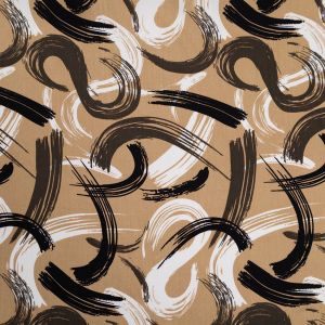 Kirju viskoos  Paintbrush swirl / Beež