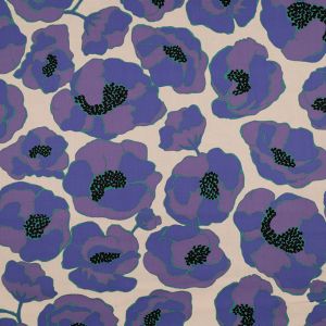 Digiprindiga poplin Poppy / Lilla