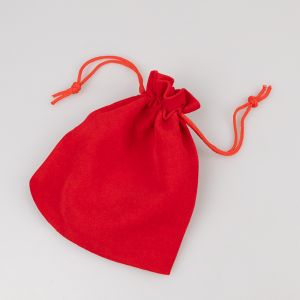 Sametist kotike 10 x 12 cm / Punane