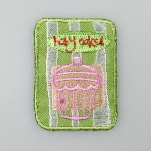 Triigitav motiiv / Pink small cupcake