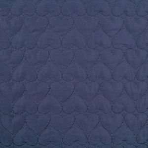 Tepitud kangas Süda / 998 Must/Sinine