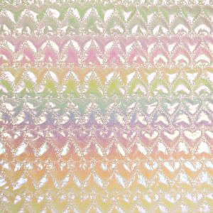 Tepitud vatiin Heart / Pärlmutter