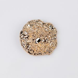 Kannaga metallnööp 45 mm / Kuld