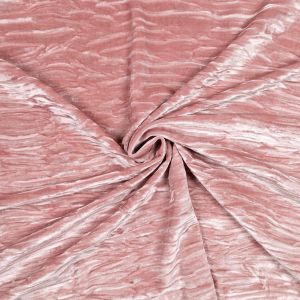 Kortsuefektiga Samet Pleated / D2 Vanaroosa