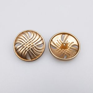 Kannaga metallnööp 23 mm / Kuldne