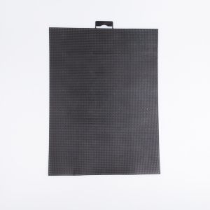 Plastikust kanvas 1 mm, 21x28 cm / must