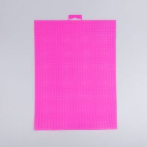 Plastikust kanvas 1 mm, 21x28 cm / roosa 140