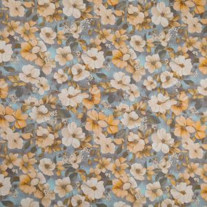 Kirju puuvillane popliin Antique Floral / 4 Sinine