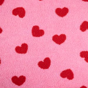 Madalakarvaline kunstkarusnahk Hearts / 1 Roosa