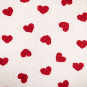 Madalakarvaline kunstkarusnahk Hearts / 2 Ivory