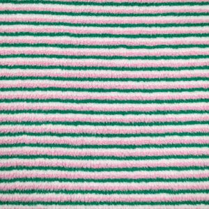 Madalakarvaline kunstkarusnahk Striped / 10 Roheline