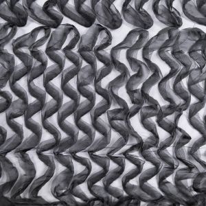 3D šifoonkangas Wave / Black