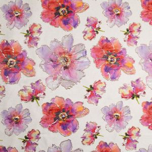Žakaarmustriga kostüümikangas Rompicapo / 340 Fuksia-Punane
