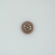 Geomeetrilise mustriga nööp / 15 mm / Pruun