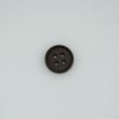 Ümmargune randiga nööp / 17 mm / Must