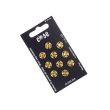 Metallist õmmeldavad trukid / 10 mm / 10 tk / Kuldne
