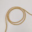 Nöör metallik 3 mm / kuld