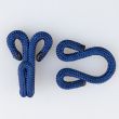 Kaetud haak 15x30mm / sinine 330