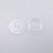 Ümmargune randiga nööp 20 mm / Kristall 001