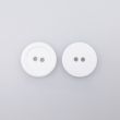 Ümmargune randiga nööp 20 mm / Valge 101