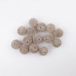 Sametpärlid 12 mm 14 tk/pk / hall 318