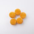 Sametpärlid 20 mm 5 tk/pk / kollane 126