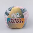 Lõng Rozetti Puzzle Comfort 200 g / 235-02 Heleroosa, helesinine, roheline