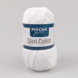 Puuvillane lõng Mocha Yarn Slim Cotton 50 g / 01 White