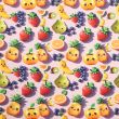GOTS trikotaaž / Happy fruits rosa