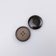 Lihtne nööp Puiduimitatsioon 20 mm / Tumepruun