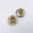 Lihtne nööp randiga 23 mm / Khaki