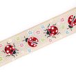 Декоративная лента с проволочным краем / Floral Ladybird / Natural