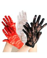 Праздничные перчатки из кружева / 2 длины / Разные тона