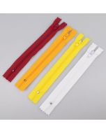 3 мм спиральная молния 15 см / Разные тона