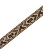 Лента в национальном стиле 22 мм / Kоричневый